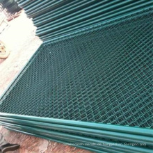 Spray Coated Chain Link Zaun / Wire Mesh Zaun